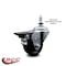 Service Caster 3 Inch Hard Rubber 12 Inch Threaded Stem Caster with Brake SCC-TS20S314-HRS-PLB-121315 - alternate 3